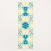 Bevroren, blauw winterpatroon van Snowflake Yogamat (Voorkant)