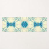 Bevroren, blauw winterpatroon van Snowflake Yogamat (Voorkant (horizontaal))