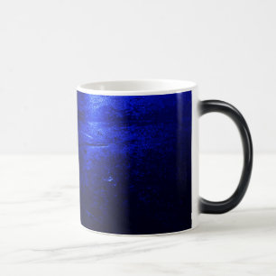 Bevroren Blauw Zwart/Wit 11 oz Vormveranderende Mo Magische Mok
