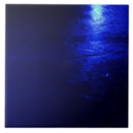 Bevroren Blauwe Grote (15x15 cm) Keramische Fotote Tegeltje