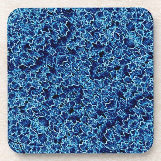 Bevroren Blauwe Klimop Bier Onderzetter (Voorkant)
