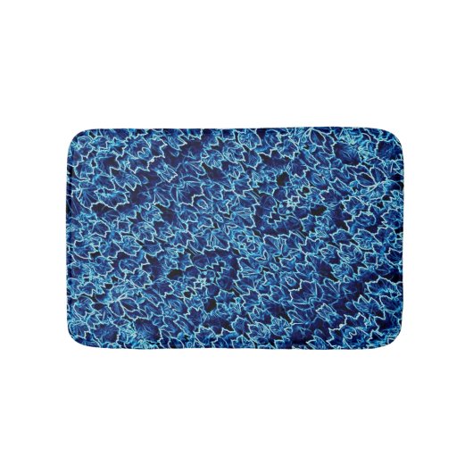 Bevroren Blauwe Klimop Cool Badmat (Voorkant)