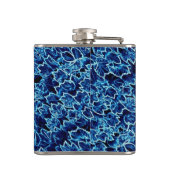 Bevroren Blauwe Klimop Cool Heupfles (Achterkant)
