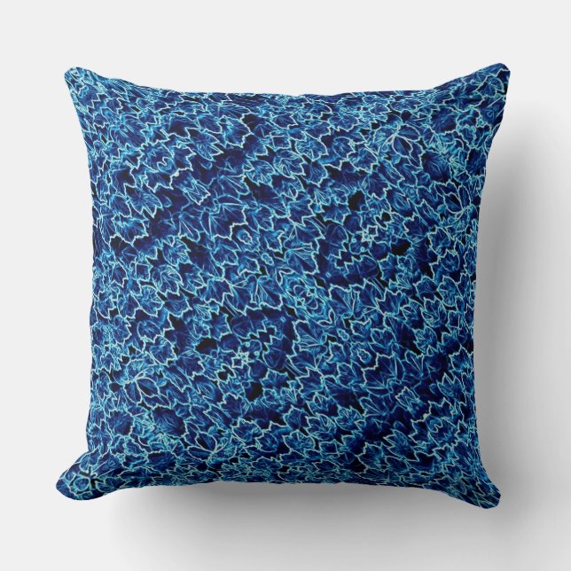 Bevroren Blauwe Klimop Cool Kussen (Voorkant)
