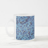 Bevroren Blauwe Klimop Cool Matglas Koffiemok (Links)