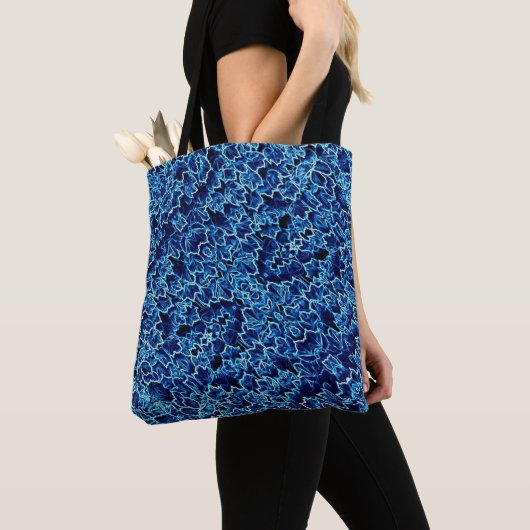Bevroren Blauwe Klimop Cool Tote Bag (Dichtbij)