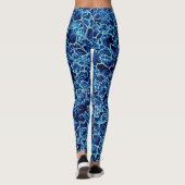 Bevroren Blauwe Klimop  Leggings (Achterkant)