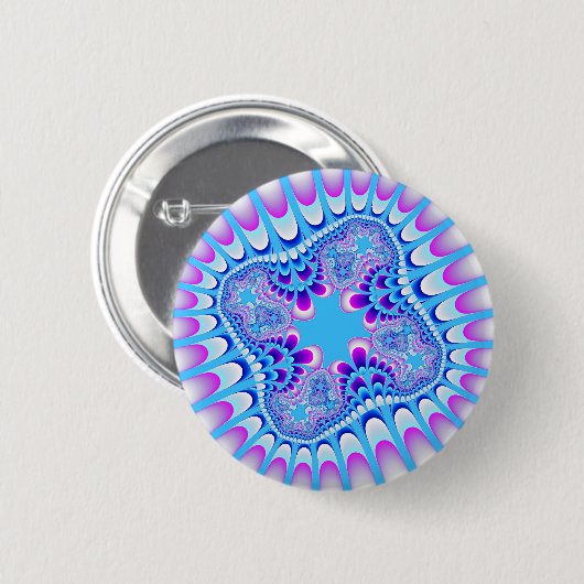 Bevroren Bloem Ronde Button 5,7 Cm (Voorkant /achterkant)
