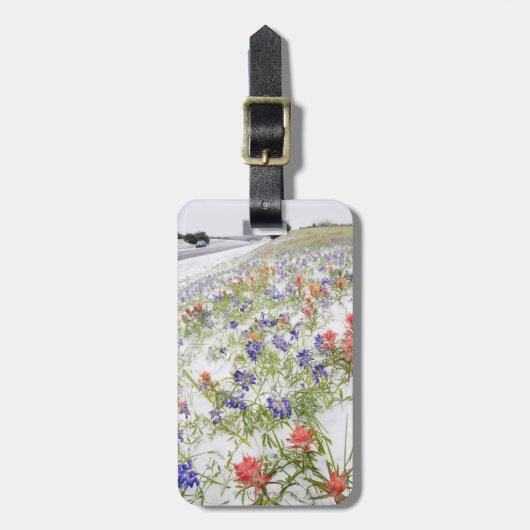 Bevroren bloemen bagagelabel (Voorkant verticaal)