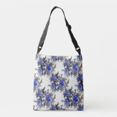 Bevroren bloemen...... crossbody tas (Achterkant)