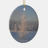 Bevroren bomen keramisch ornament (Rechts)