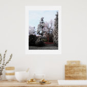 Bevroren bomen poster (Keuken)
