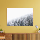 Bevroren bos canvas afdruk (Insitu (Woonkamer))