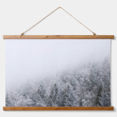 Bevroren bos hangend wandkleed (Voorkant)