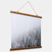 Bevroren bos hangend wandkleed (Gebogen)