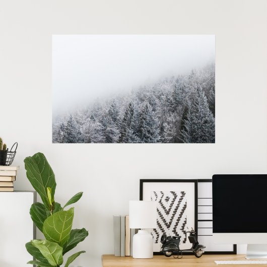 Bevroren bos poster (Thuiskantoor)