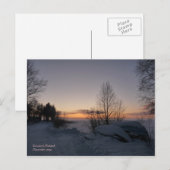 Bevroren Briefkaart van het meer (Voorkant / Achterkant)