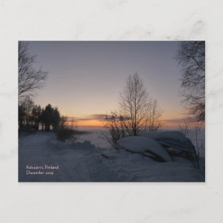 Bevroren Briefkaart van het meer