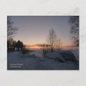 Bevroren Briefkaart van het meer (Voorkant)