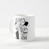 Bevroren buizen - Plumber helpt Man met Bagpipes Koffiemok (Voorkant links)