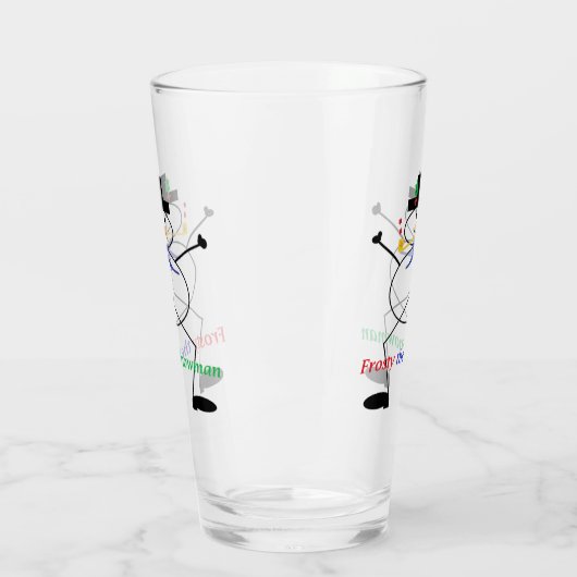"Bevroren de Snowman" Drink glas (Links)