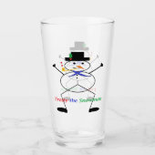 "Bevroren de Snowman" Drink glas (Voorkant)