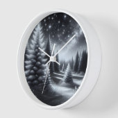 Bevroren dennenbomen in de winter (Hoek)