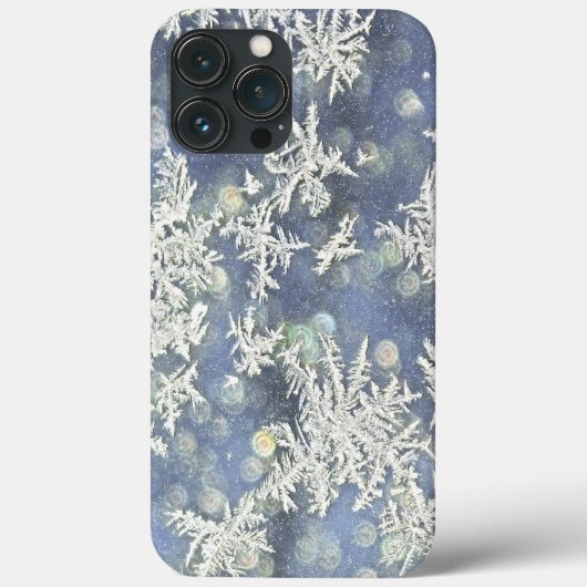 Bevroren diepvriesschilfers Blauwe macroNatuur Fot Case-Mate iPhone Case (Achterkant)
