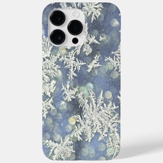 Bevroren diepvriesschilfers Blauwe macroNatuur Fot Case-Mate iPhone Case (Achterkant)