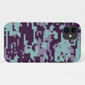 Bevroren digitale camouflagepatroon Case-Mate iPhone case (Achterkant (horizontaal))