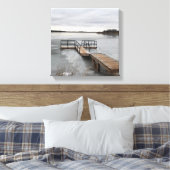 bevroren dok canvas afdruk (Insitu (Slaapkamer))