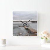 bevroren dok vierkante klok (Huis)