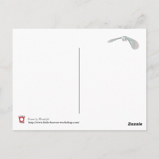 Bevroren door Moonlight Briefkaart (Achterkant)