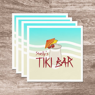 Bevroren Drink naam Tiki Bar Servet