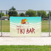Bevroren Drink naam Tiki Bar Spandoek (Insitu)