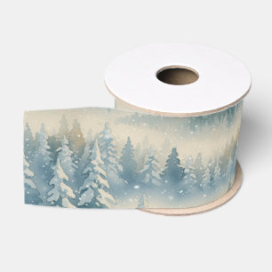 Bevroren Droom Sneeuwlandschap Grosgrain Lint