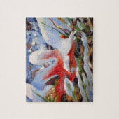 Bevroren Eikenblad Schilderij / Kunstenaar Larry L Legpuzzel (Verticaal)