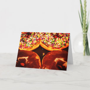 "Bevroren en bedrukte donuts" Hartelijk dank Kaart