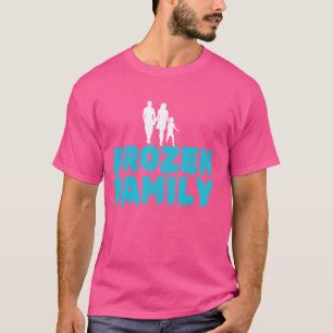 Bevroren familie koude duik ijsbad t-shirt