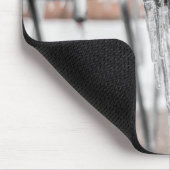 Bevroren fiets in de winterfoto muismat (Hoek)