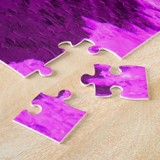 Bevroren fontein in de avond legpuzzel (Zijkant)