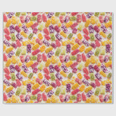 Bevroren Fruit Popsicles Abstract Cadeaupapier (Vlak)