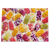 Bevroren Fruit Popsicles Abstract Groot Cadeauzakje (Voorkant)