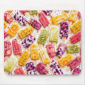 Bevroren Fruit Popsicles Abstract Muismat (Voorkant)
