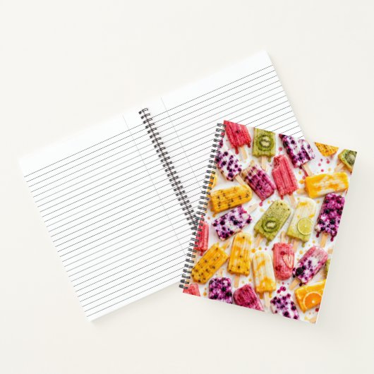 Bevroren Fruit Popsicles Abstract Notitieboek (Binnen)