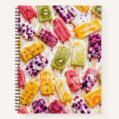 Bevroren Fruit Popsicles Abstract Notitieboek (Voorkant)