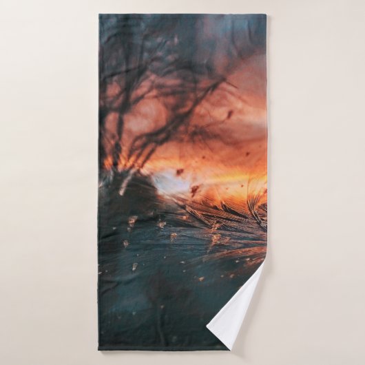 Bevroren glazen raam badhanddoek (Badhanddoek)