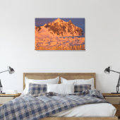 bevroren gletsjer berglandschap langs de canvas afdruk (Insitu (Slaapkamer))
