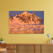 bevroren gletsjer berglandschap langs de canvas afdruk (Insitu (Woonkamer))