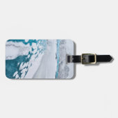 Bevroren gletsjerijs, IJsland Bagagelabel (Voorkant horizontaal)